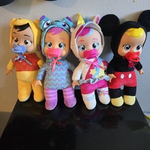 Colorful Plush Baby Dolls Set